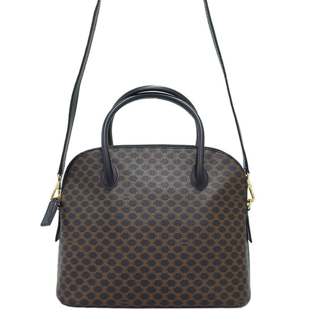 Celine Macadam Pattern 2way Handbag Black - image 1